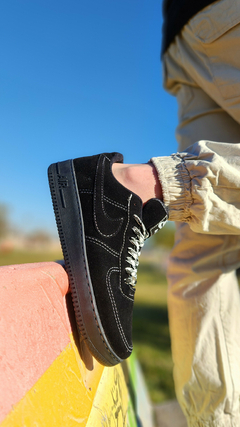AIR FORCE GAMUZA FULL negro - Xiomara Calzados