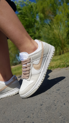 Dunk Glitter beige - Xiomara Calzados