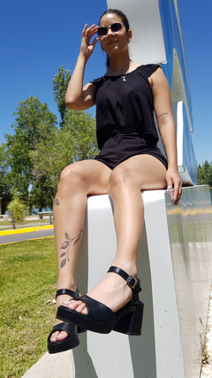 Sandalias SOFIA negro - Xiomara Calzados