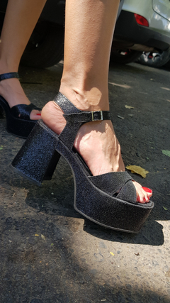 Sandalias ELENA negro - Xiomara Calzados