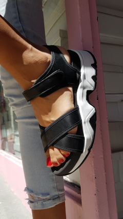 Sandalias VANE negro - Xiomara Calzados