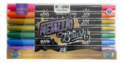 Marcadores Metallic Brush x 8 Coloring - MOOVING (022579) - comprar online