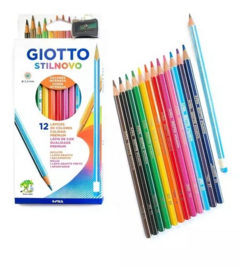 Lápices de colores x 12 + 1 grafito y 1 sacapuntas STILNOVO - GIOTTO - 7806710018068 en internet
