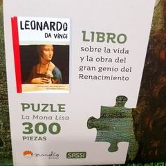 Rompecabezas 300 piezas + libro : La mona Lisa de Leonardo da Vinci de Manolito - Libreria Pincelada