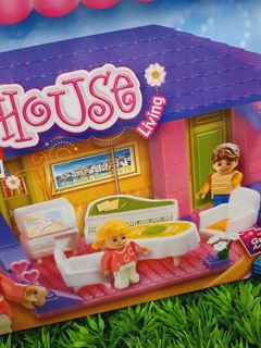 Blocky House de Luna y Tommy: LIVING x 80 piezas de RASTI (012278)