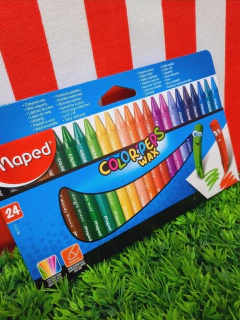 Crayones Color Peps WAX x 24 - MAPED - 3154148610137 - Libreria Pincelada