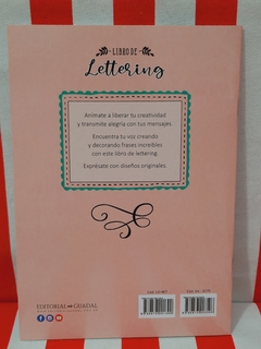 Libro Lettering Frases y Deco de Guadal (3279)