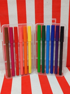 Marcadores Lettering Punta Pincel x 12 de Pelikan (29780) - tienda online