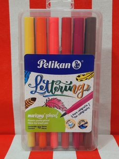 Marcadores Lettering Punta Pincel x 12 de Pelikan (29780) en internet
