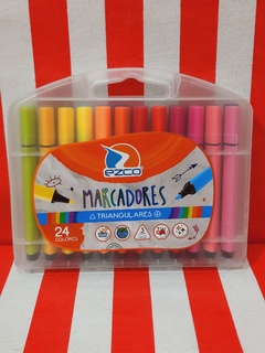 Imagen de Marcadores Triangulares x 24 - EZCO- 6939585808821