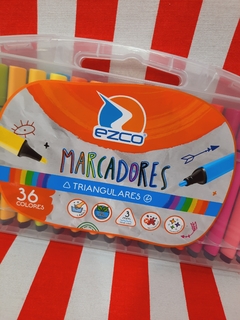 Marcadores Triangulares x 36 colores - EZCO - 6939585808838 - comprar online