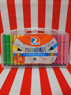Marcadores Triangulares x 36 colores - EZCO - 6939585808838