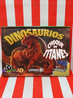 Libro Dinosaurios, choque de titanes - Colección POP UP 3D de Latinbooks - 3590 - tienda online