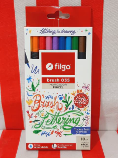 Marcadores Pincel x 10 de Filgo (35420)