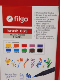Marcadores Pincel x 10 de Filgo (35420) - Libreria Pincelada