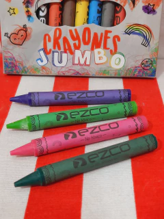 Crayones Jumbo x 12 de Ezco (321980) - Libreria Pincelada
