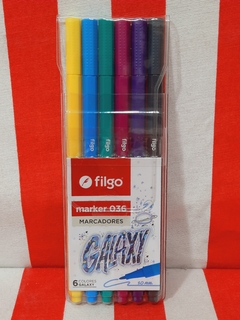Marcadores Galaxy x 6 de Filgo (35770)