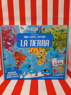 Viaja, Conoce, Explora La Tierra, Libro y Puzzle x 205 piezas de Manolito - Libreria Pincelada