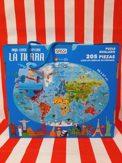 Viaja, Conoce, Explora La Tierra, Libro y Puzzle x 205 piezas de Manolito - tienda online