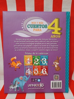 Libro Cuentos para 4 años de Latinbooks (4793) en internet