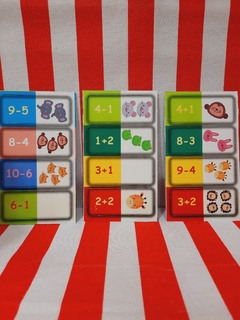Juego Domino Matemático Animales de Uniesco (025027) en internet
