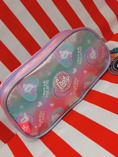 Cartuchera 2 cierres I BELIEVE IN UNICORNS de Footy - Libreria Pincelada