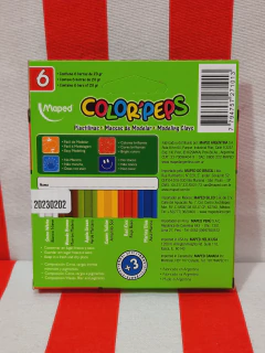 Plastilina Color Peps x 6 - MAPED - 7794757271013 - Libreria Pincelada
