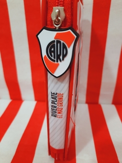 Cartuchera 1 piso con Set Escolar RIVER PLATE de Cresko (020781) - Libreria Pincelada