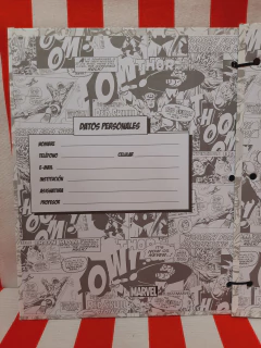 Carpeta Dibujo N°3 AVENGERS - MOOVING - 7798302935368 en internet