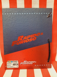 Carpeta Dibujo N°3 Rapido y Furioso de Mooving (013017) - Libreria Pincelada