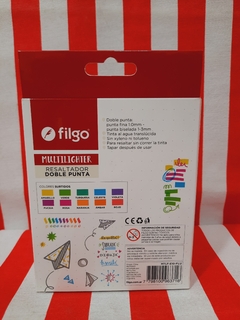 Resaltadores Doble Punta FLUO x 10 - FILGO - 7798100963716 - tienda online
