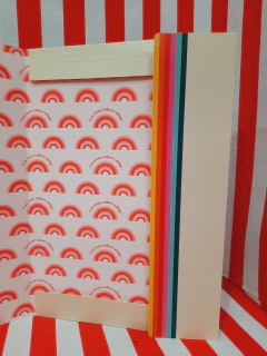 Carpeta con ELASTICO 3 solapas Rainbow - MOOVING - 7799133017025 - tienda online