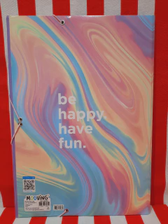 Carpeta con ELASTICO 3 Solapas Pastel - MOOVING - 7798302939809 - tienda online