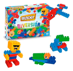 Bloques DIVERSION x 60 Piezas - BLOCKY RASTI - 7797336006471 - Libreria Pincelada