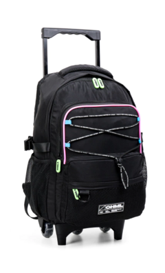 Mochila Carro Elásticos BLACK 18" de Chimola (270180) - Libreria Pincelada