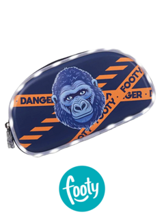Cartuchera Doble Cierre GORILLA AZUL con luz led - FOOTY - 7792621169824