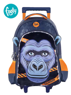 Mochila con Carro 18" GORILLA AZUL - FOOTY - 7792621169794