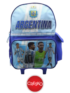 Mochila con CARRO 18" SELECCION ARGENTINA - CRESKO - 092626550168