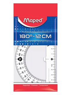 Transportador 180° - 12 cms MAPED (002922)