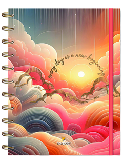 Agenda Bohemian 2025 - SEMANAL - 16,5 x 21,5 - Norpac - (258130) - Libreria Pincelada