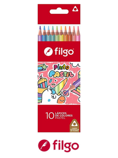 Lápices de Colores Pastel x 10 de Filgo (35190)
