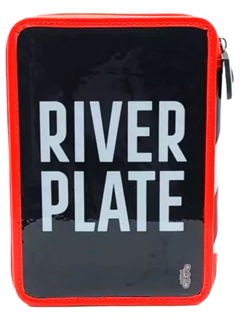 Cartuchera 2 pisos con Set Escolar River Plate de Cresko (020782) - comprar online