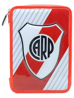 Cartuchera 1 piso con Set Escolar RIVER PLATE de Cresko (020781)