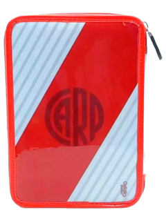 Cartuchera 1 piso con Set Escolar RIVER PLATE de Cresko (020781) - comprar online