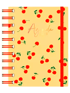 Agenda Cherry 2025 - DIA x HOJA - 16 x 22 - Onix - (55020) - comprar online