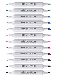 Marcadores Artisticos ALLOY Tonos Frios x 12 de Filgo (36330) en internet