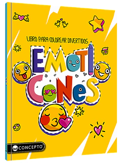 Libro Emoticones para colorear - Colección Colores y Emociones - LATINBOOKS - 2946*