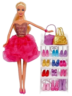 Muñeca Paloma, Coleccion de Zapatos - EL DUENDE AZUL - 7798311753151