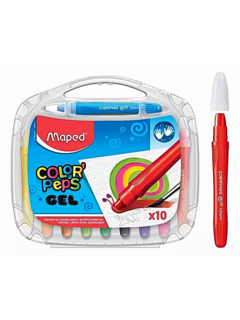 Ceras Acuarelables Color´Peps GEL x 10 - MAPED - 3154148363101