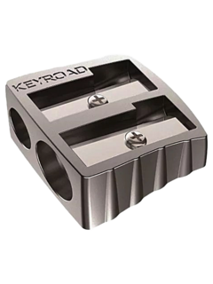 Sacapuntas Metalico 2 bocas de KEYROAD - 6954884598143